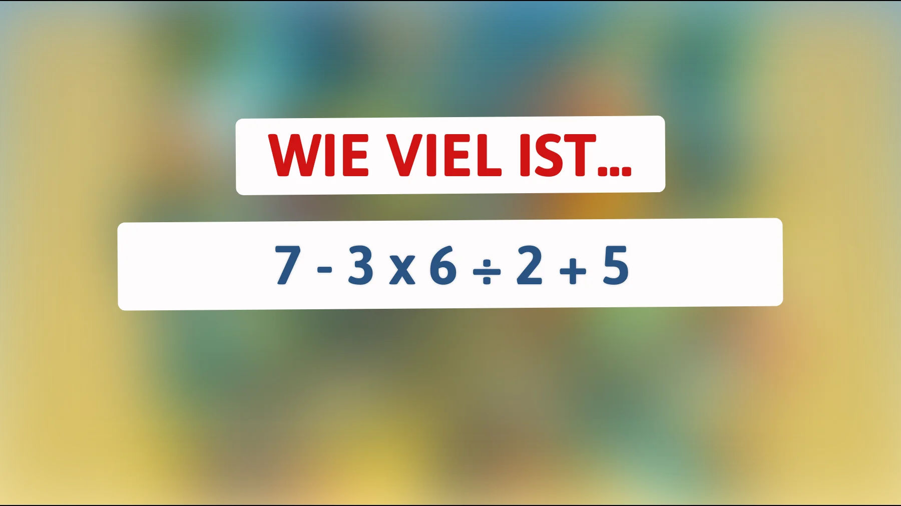 Kannst du das knifflige mathematische Rätsel lösen, das selbst die schlausten Köpfe verwirrt? Finde es heraus!"