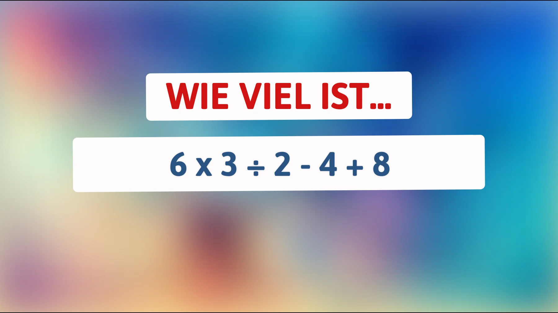 Nur Genies können dieses mathematische Rätsel blitzschnell lösen – gehörst du dazu?"