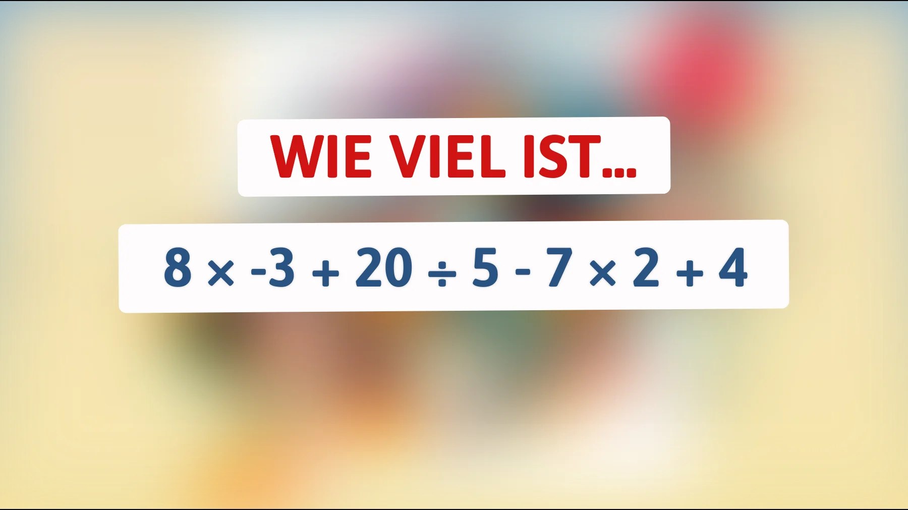 Nur die Schlauesten lösen das: Schaffst du diese einfache Rechenfalle ohne Fehler?"