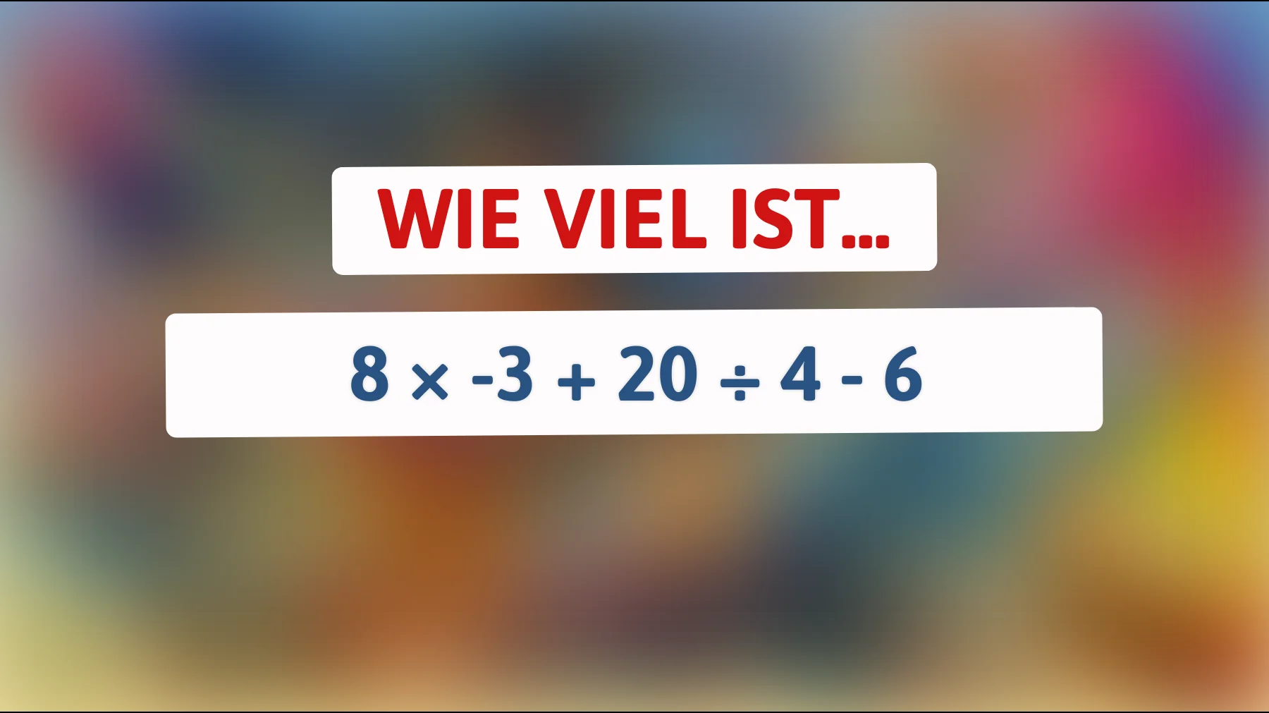 Nur wenige lösen das richtig: schaffst du dieses einfache Mathe-Rätsel ohne Fehler?"