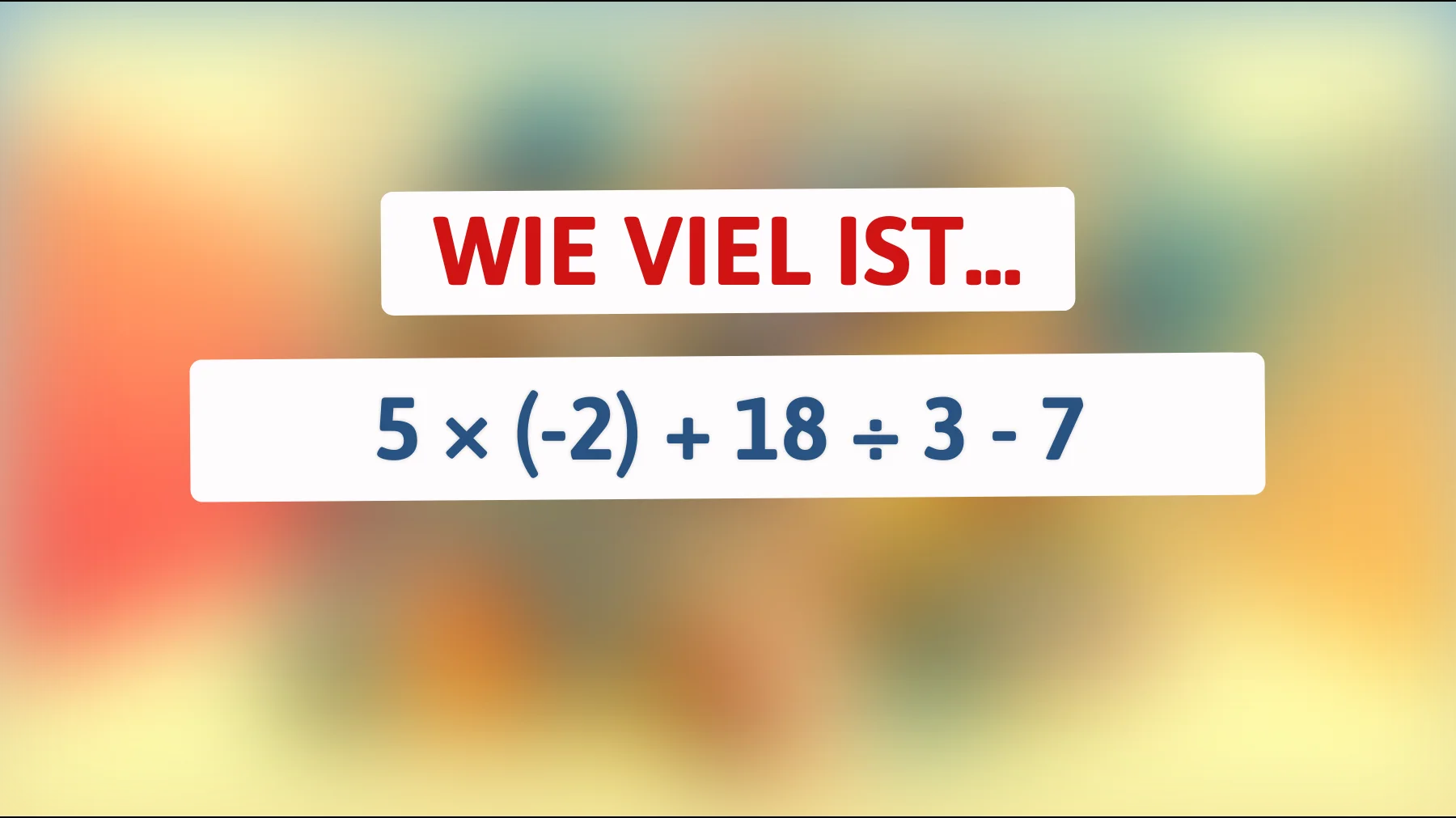 Schaffst du diese einfache Rechnung wirklich? Die meisten liegen falsch…"
